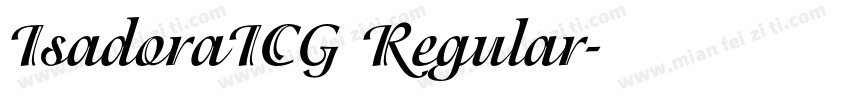 IsadoraICG Regular字体转换